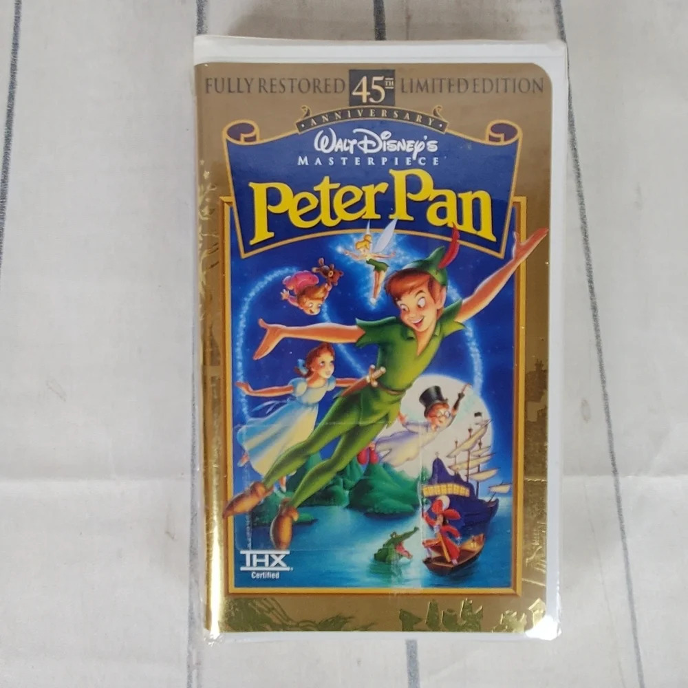 2/$25 Walt  Disney's Peter Pan VHS 45th Anniversary